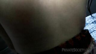 hotwife gets filled with cum from bbc