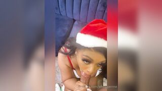 thicc ebony babe rides cock on the sofa